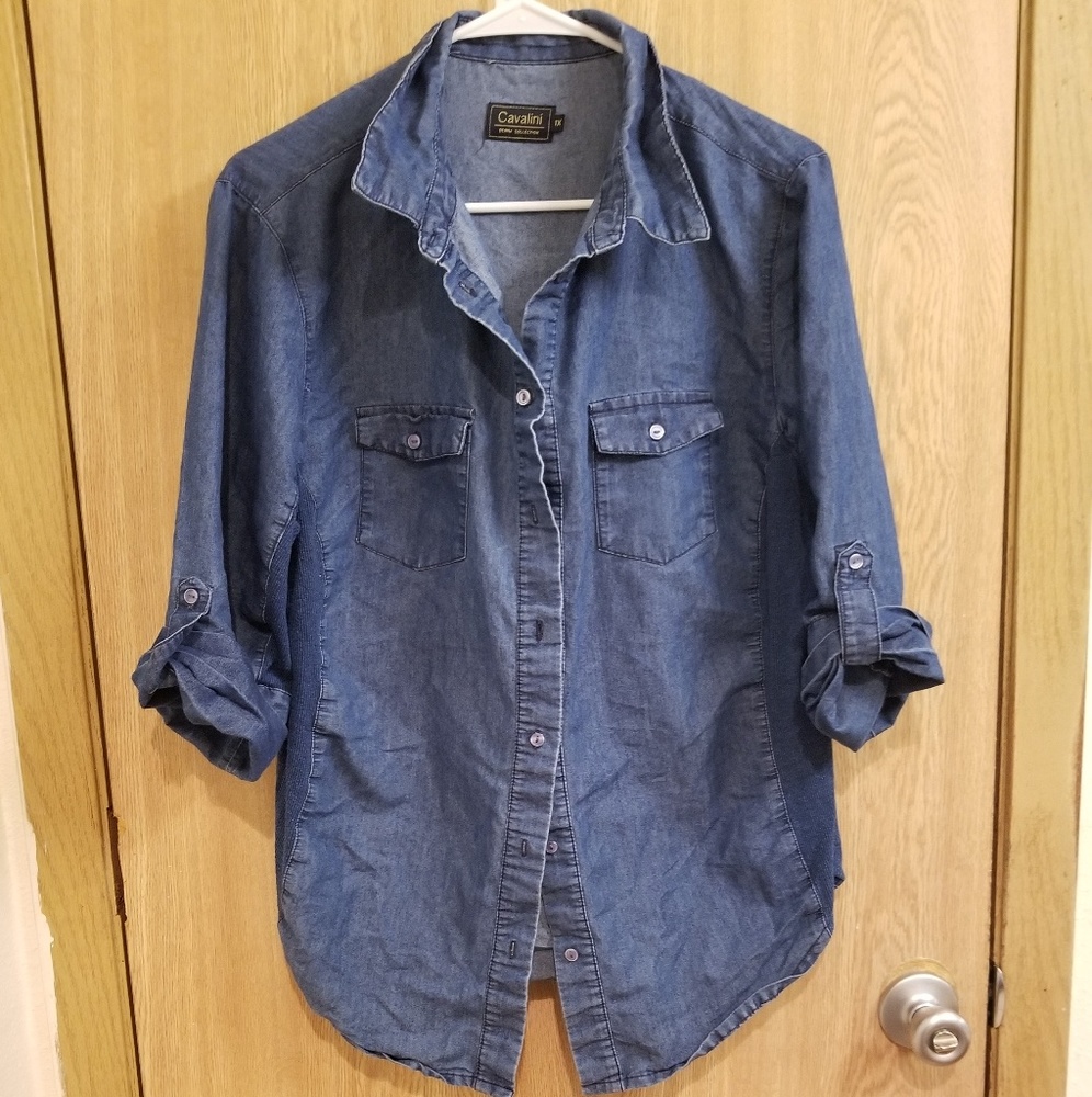 Denim Button Down Shirt